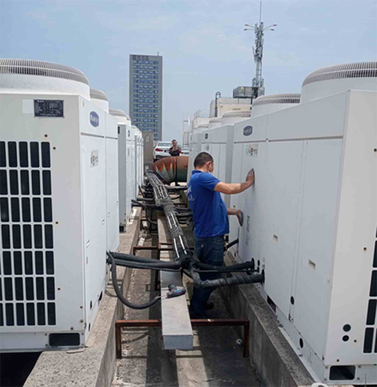 高昌中央空调制热和不制冷系统维修方法